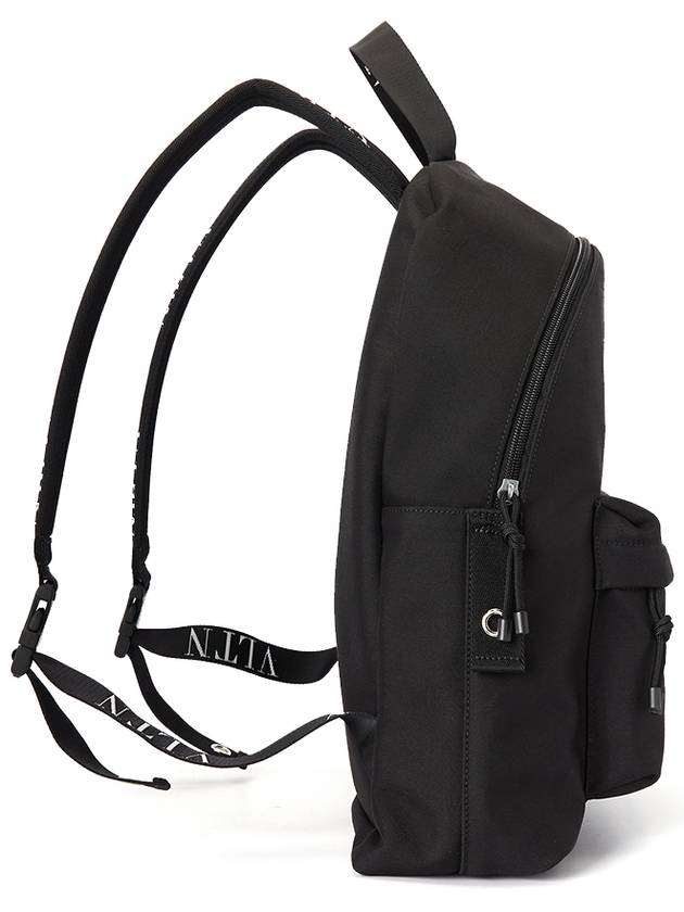 VLTN Nylon Backpack Black - VALENTINO - BALAAN 4