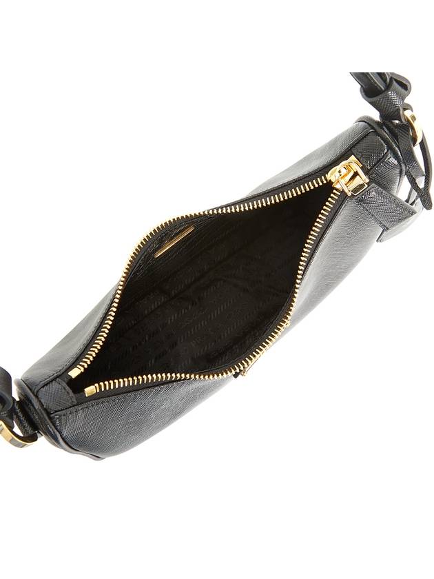 Re-Edition Saffiano Leather Mini Shoulder Bag Black - PRADA - BALAAN 7