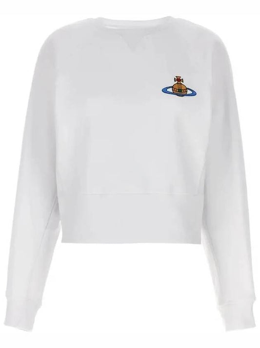 Athletic Cropped Sweatshirt White - VIVIENNE WESTWOOD - BALAAN 2