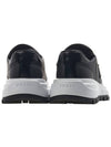 Spazzolato Logo Low Top Sneakers Black White - PRADA - BALAAN 5