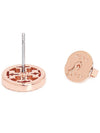 Miller Crystal Stud Earrings Rose Gold - TORY BURCH - BALAAN 8