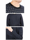 Geometric crew neck knit PO0029P16 2510 - LANVIN - BALAAN 4