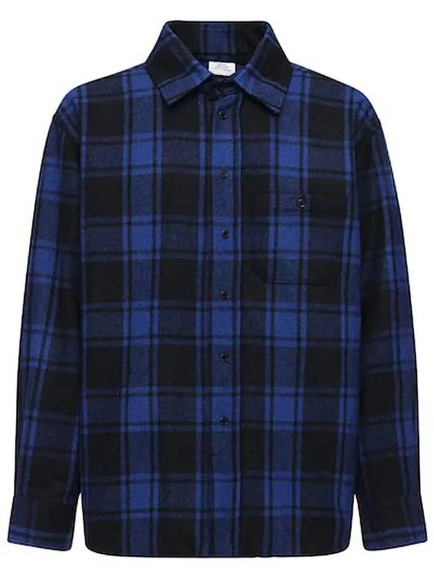 20FW UAH21JA101 FLANNEL BLUECHECK check shirt - VETEMENTS - BALAAN 1