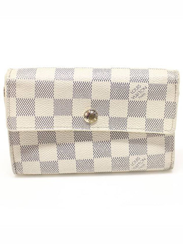 N63068 Damier Azur Canvas Alexandra Wallet Medium - LOUIS VUITTON - BALAAN 1