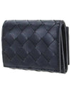 Intrecciato Trifold Half Wallet Black - BOTTEGA VENETA - BALAAN 3