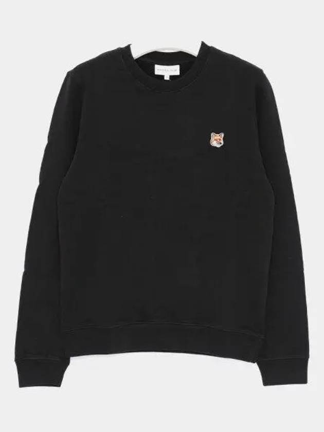 Fox Head Patch Regular Sweatshirt Black - MAISON KITSUNE - BALAAN 2