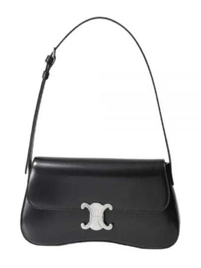 Medium Calfskin Shoulder Bag Black - CELINE - BALAAN 2