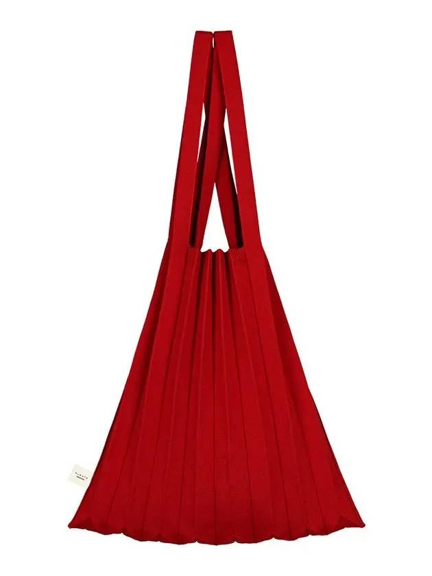 Pleated Shoulder Bag Red - PLEATSMAMA - BALAAN 7