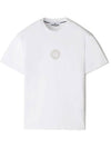 Compass Logo Short Sleeve T-Shirt White - STONE ISLAND - BALAAN 2