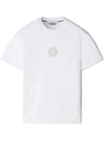 Compass Logo Short Sleeve T-Shirt White - STONE ISLAND - BALAAN 2