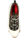 Arthur Check Cotton Low Top Sneakers Green - BURBERRY - BALAAN 6