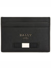 Metal Logo Card Wallet Black - BALLY - BALAAN 2