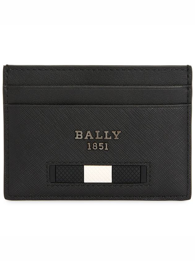 Metal Logo Card Wallet Black - BALLY - BALAAN 2