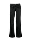 P Stella Stretch Satin Straight Pants Black - DIESEL - BALAAN 2