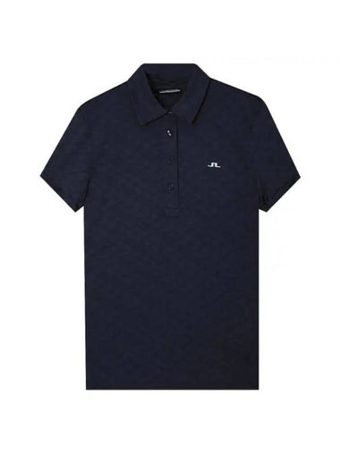 Golf Alaya Jacquard Polo GWJT07569 6855 Women's Alaya Jacquard Polo - J.LINDEBERG - BALAAN 1