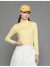 Functional Warm Span Mock Neck Soft Yellow T-shirt DO5232TS02-3 - DOYOUKNOWMC GOLF WEAR - BALAAN 2