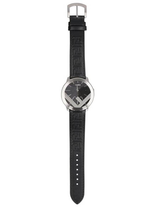 F Is Logo 41mm Watch Black - FENDI - BALAAN 1