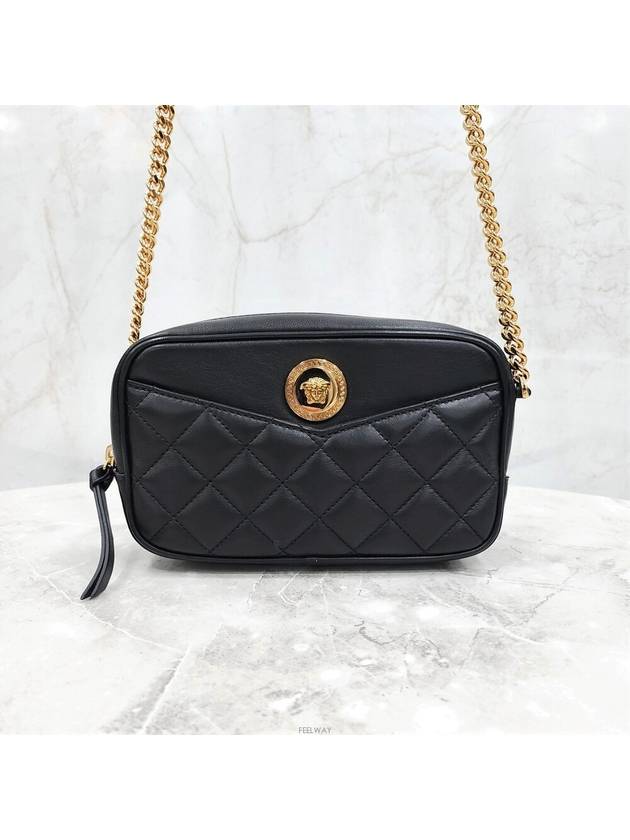 Lux You New product Quilted small shoulder cross bag black - VERSACE - BALAAN 1