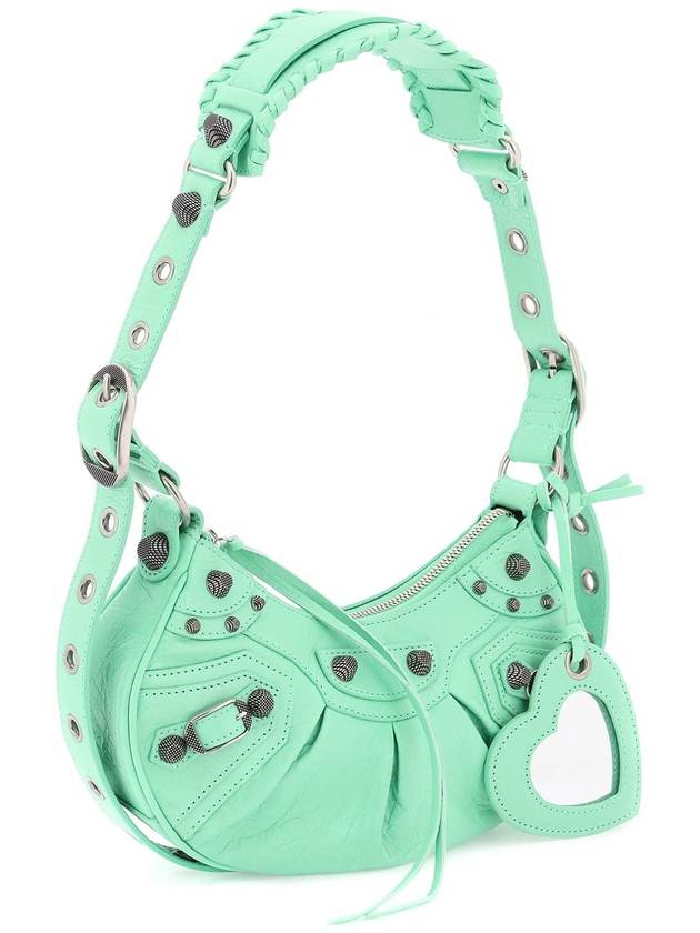 Le Cagole XS Lambskin Shoulder Bag Light Green - BALENCIAGA - BALAAN 4