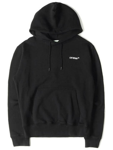 12Th Anniversary Embroidered Logo Hoodie Black - OFF WHITE - BALAAN 1