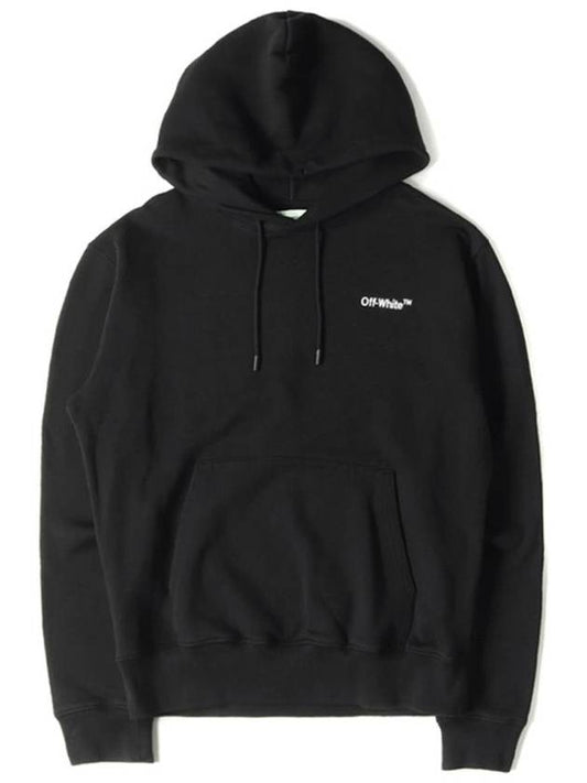 12th Anniversary Embroidered Logo Hoodie Black OMBB034E18192001 1000 - OFF WHITE - BALAAN 1