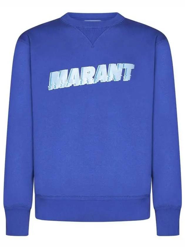 Miky Logo Print Sweatshirt Blue - ISABEL MARANT - BALAAN 2