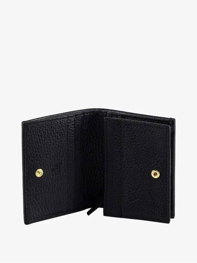 GG Marmont Leather Half Wallet Black - GUCCI - BALAAN 4