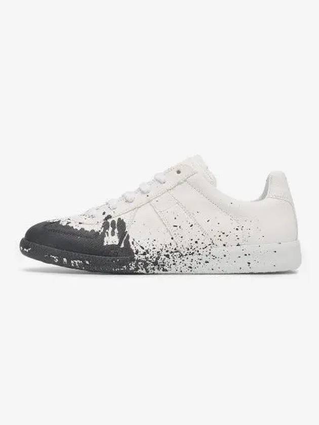 Replica Painting Low Top Sneakers White Black - MAISON MARGIELA - BALAAN 2