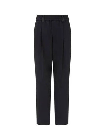 Shimaeul 8th Anniversary 10 e Point 9 8 Women s Monili Belt Loop Pants Black 270635 - BRUNELLO CUCINELLI - BALAAN 1