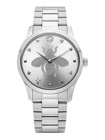 G-Timeless Bee Metal Watch Silver - GUCCI - BALAAN 1