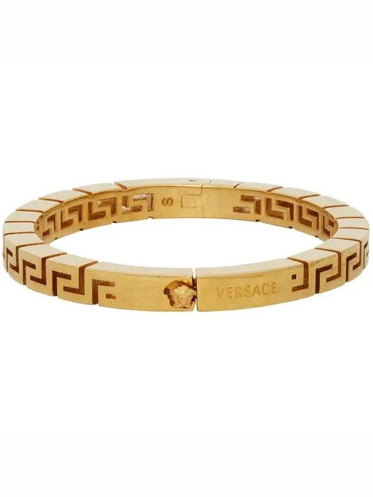 Greca Greca Line Medusa Head Greek Key Pattern Bangle Bracelet - VERSACE - BALAAN 1