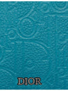 Vertical 2 tier Card Wallet Blue Dior Gravity Leather - DIOR - BALAAN 4