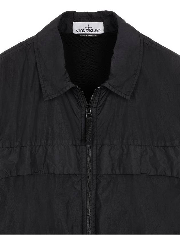 Garment Dyed Crinkle Reps R-NY Jacket Black - STONE ISLAND - BALAAN 4