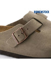 Boston Soft Footbed Suede Leather Sandals Taupe - BIRKENSTOCK - BALAAN 7