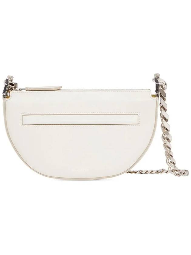 Olympia Zipper Chain Mini Shoulder Bag White - BURBERRY - BALAAN 2