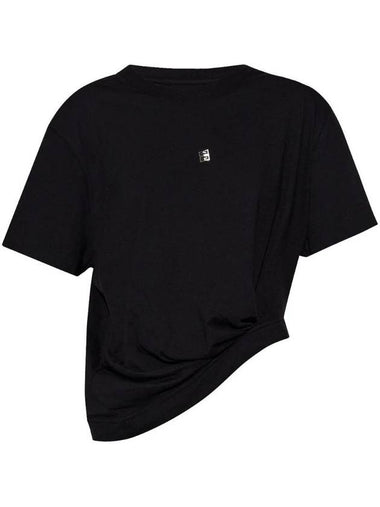 4G Motif Short Sleeve T-Shirt Black - GIVENCHY - BALAAN 1