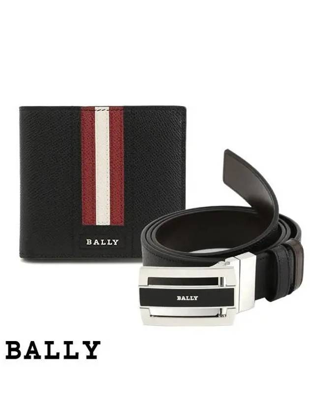 Box Halfwallet Belt Set Black - BALLY - BALAAN 3