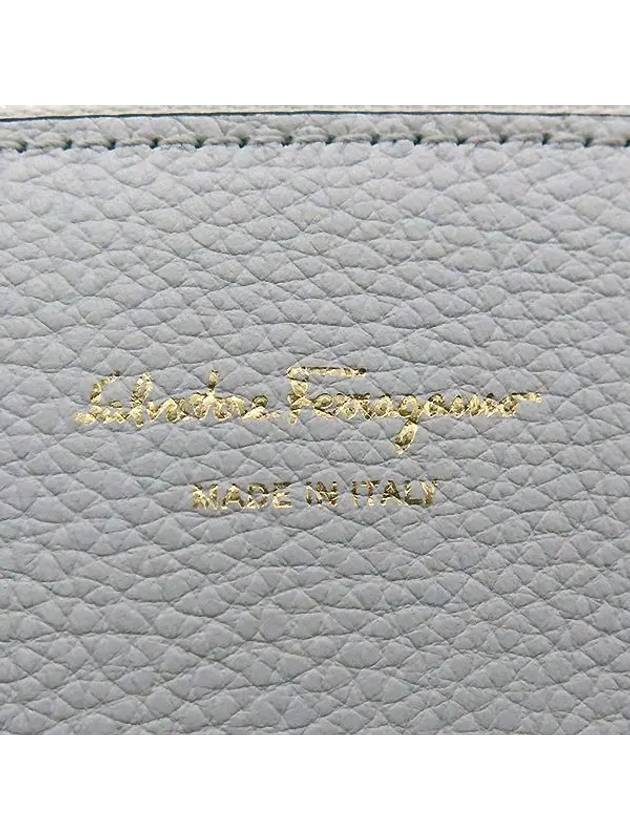 Ferragamo 21 H159 White Color Leather Gold Metal Rock Studio Tote Bag Shoulder Strap 2WAY - SALVATORE FERRAGAMO - BALAAN 5