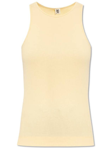 By Malene Birger Ribbed Top Amani, Women's, Yellow - BY MALENE BIRGER - BALAAN 1