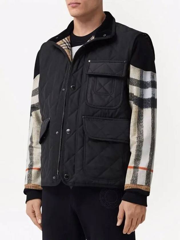 Diamond Quilted Thermoregulated Vest Black - BURBERRY - BALAAN 4