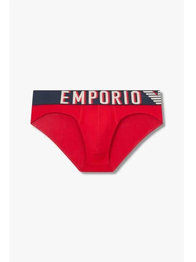 UNDERWEAR Men s Wide Logo Banding Briefs Red - EMPORIO ARMANI - BALAAN 1