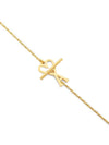 Heart Logo Chain Metal Necklace Gold - AMI - BALAAN 4