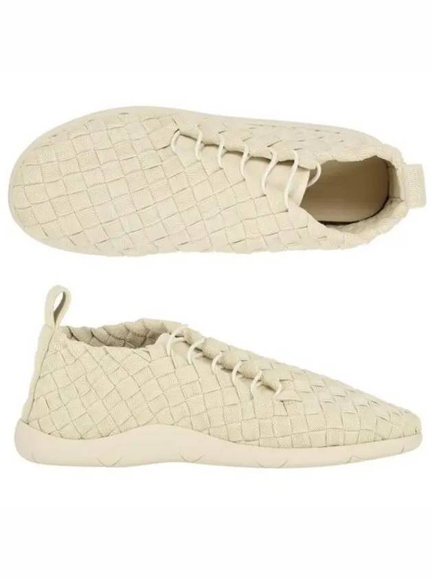 Men's Intrecciato Low Top Sneakers Ivory - BOTTEGA VENETA - BALAAN 2