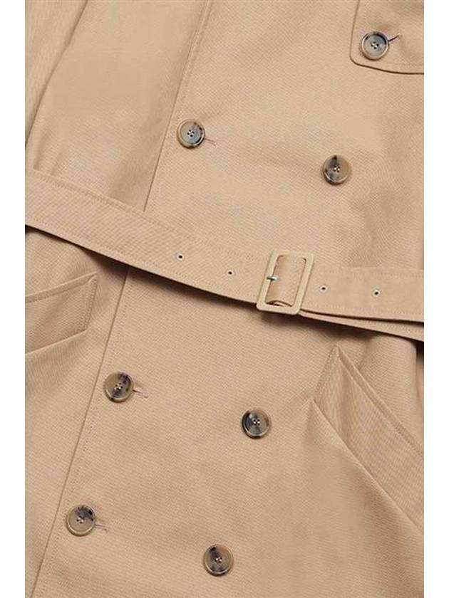 Greta Double Breasted Cotton Trench Coat Beige - A.P.C. - BALAAN 6