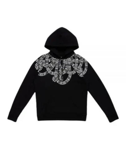 Snake Wings Regular Hoodie Black - MARCELO BURLON - BALAAN 2