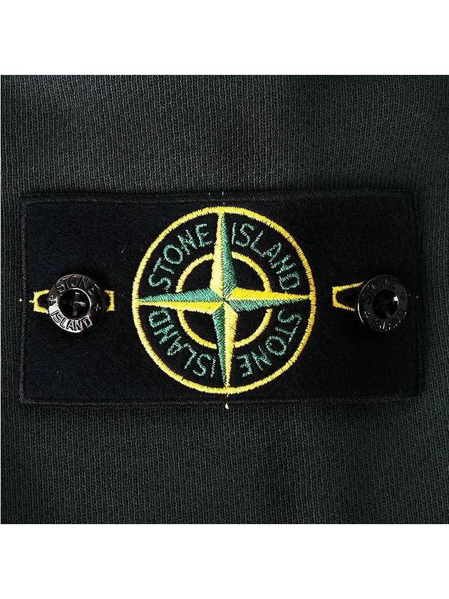 Stone Island logo patch zip up jacket - STONE ISLAND - BALAAN 5