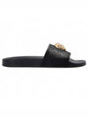 Gold Medusa Rubber Slippers Black - VERSACE - BALAAN 2