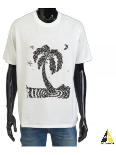 Lost Paradise Short Sleeve T-Shirt White - CELINE - BALAAN 2