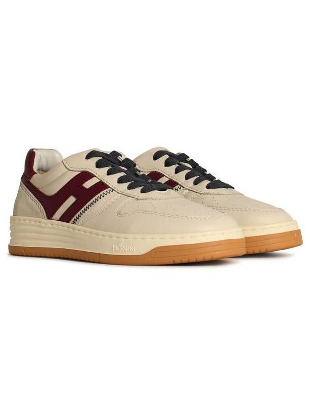 Hogan 'H631' Beige Leather Sneakers - HOGAN - BALAAN 2