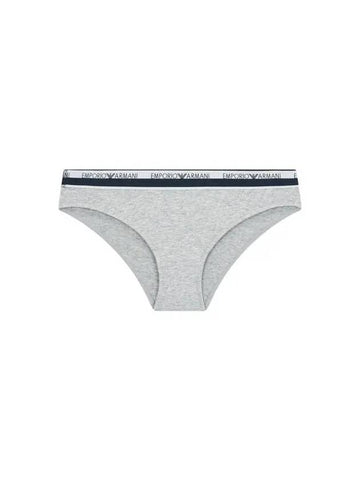 UNDERWEAR Women s Logo Line Band Briefs Melange Gray - EMPORIO ARMANI - BALAAN 1